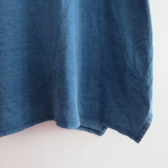 J. JILL Pure Jill Indigo Knit Dipped Hem Midi Dress in Blue Denim Coastal Size L - Picture 9 of 15